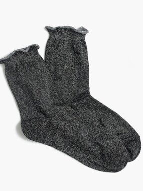 J. Crew Glitter Bootie Socks